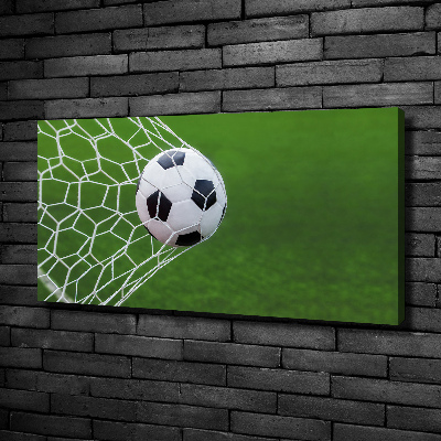 Quadro stampa su tela La palla è in porta