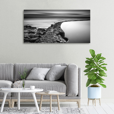 Foto quadro su tela Spiaggia rocciosa
