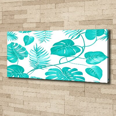 Quadro su tela Foglie tropicali