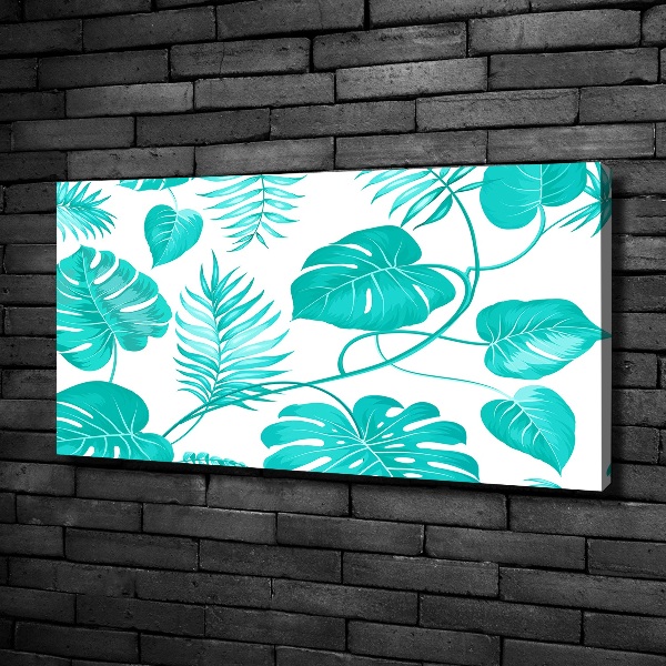 Quadro su tela Foglie tropicali