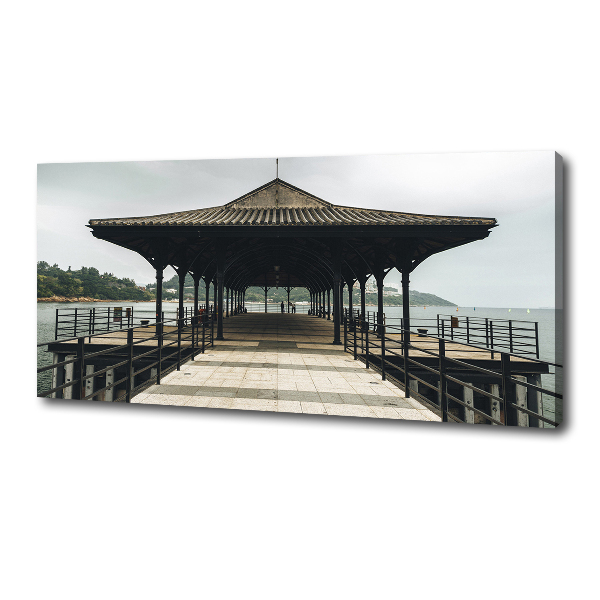 Quadro stampa su tela Molo di Hong Kong