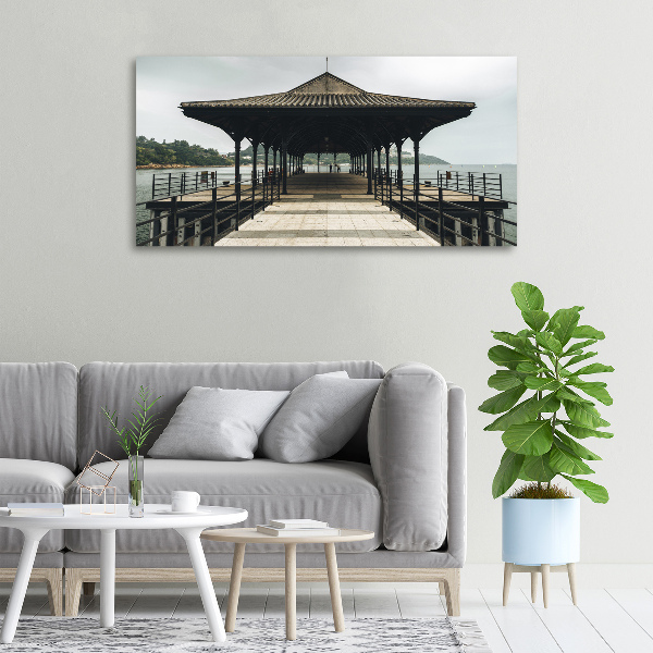 Quadro stampa su tela Molo di Hong Kong