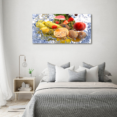 Quadro su tela Frutta e acqua