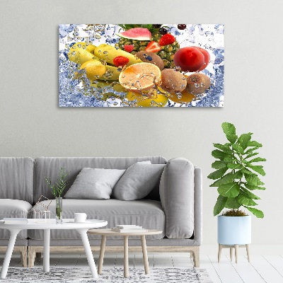 Quadro su tela Frutta e acqua