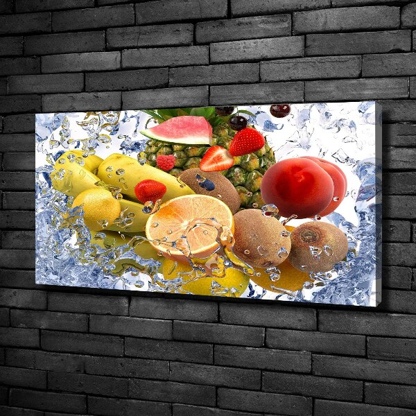 Quadro su tela Frutta e acqua