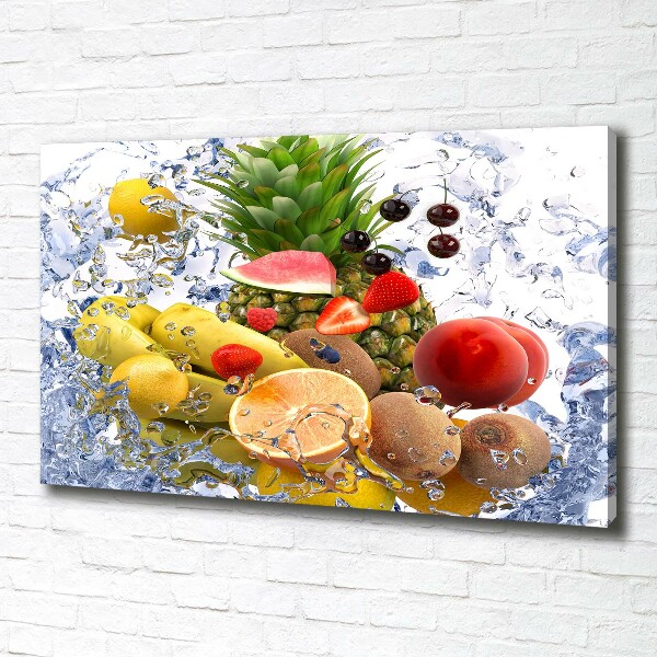 Quadro su tela Frutta e acqua