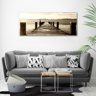 Quadro su tela Molo in legno
