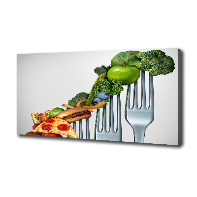 Quadro stampa su tela Progressi nella dieta