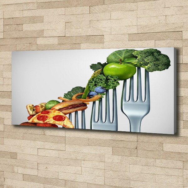 Quadro stampa su tela Progressi nella dieta