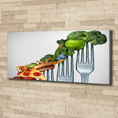 Quadro stampa su tela Progressi nella dieta