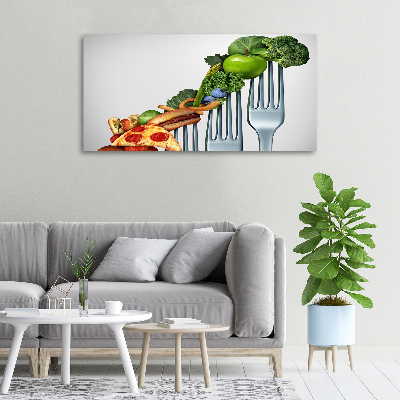 Quadro stampa su tela Progressi nella dieta