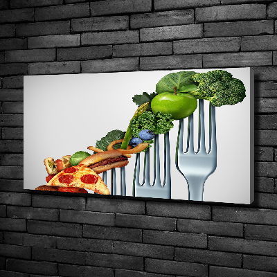 Quadro stampa su tela Progressi nella dieta