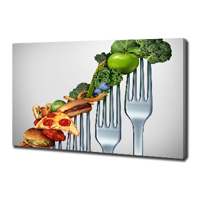 Quadro stampa su tela Progressi nella dieta