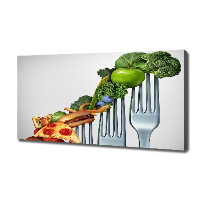 Quadro stampa su tela Progressi nella dieta