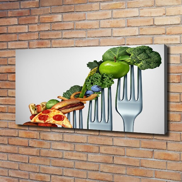 Quadro stampa su tela Progressi nella dieta