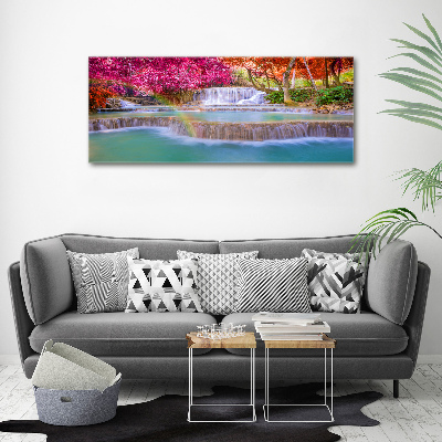 Foto quadro su tela Cascata nella foresta