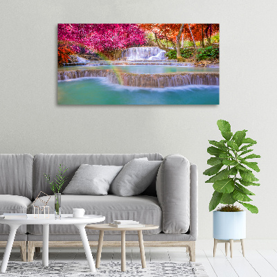 Foto quadro su tela Cascata nella foresta