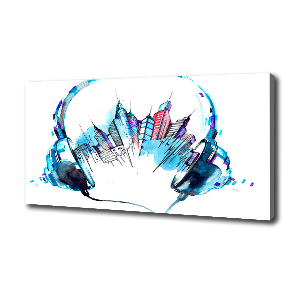 Quadro stampa su tela Suoni della città