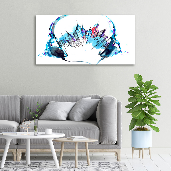 Quadro stampa su tela Suoni della città