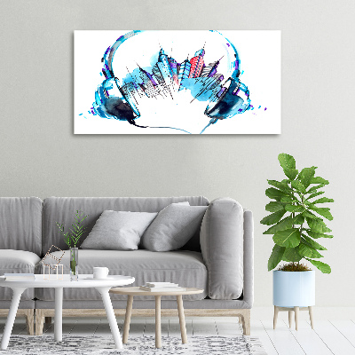 Quadro stampa su tela Suoni della città