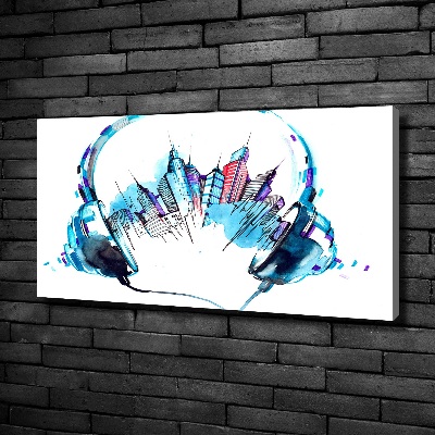 Quadro stampa su tela Suoni della città