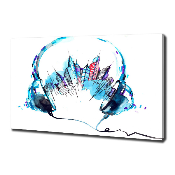 Quadro stampa su tela Suoni della città