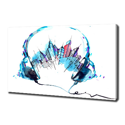 Quadro stampa su tela Suoni della città