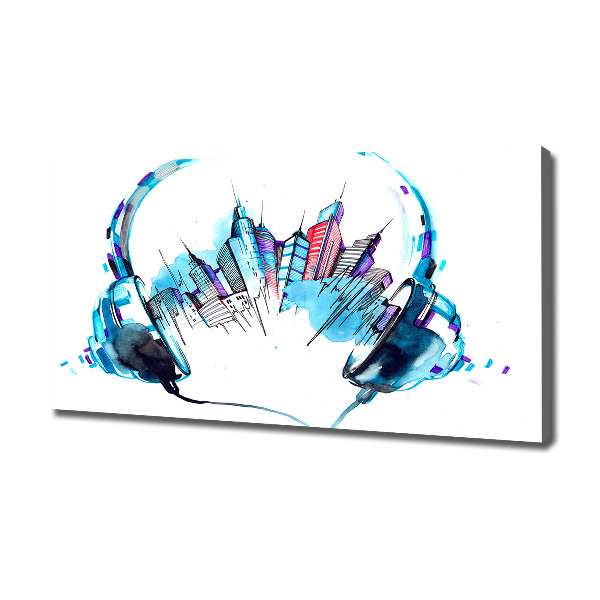 Quadro stampa su tela Suoni della città