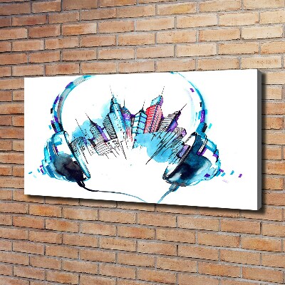 Quadro stampa su tela Suoni della città