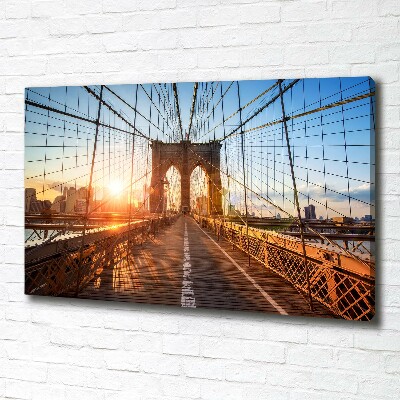 Quadro su tela Ponte di Brooklyn