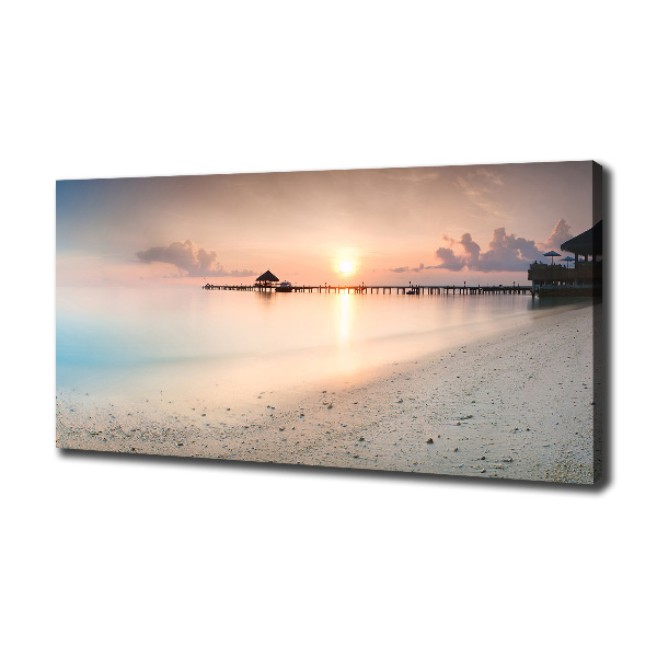 Foto quadro su tela Spiaggia delle Maldive