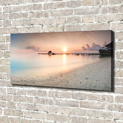 Foto quadro su tela Spiaggia delle Maldive
