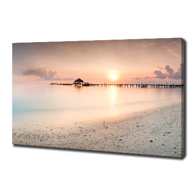 Foto quadro su tela Spiaggia delle Maldive