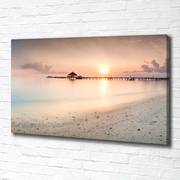 Foto quadro su tela Spiaggia delle Maldive
