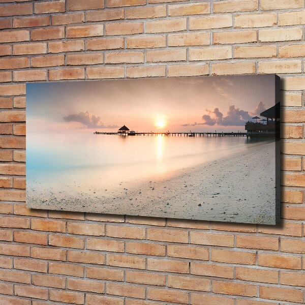 Foto quadro su tela Spiaggia delle Maldive