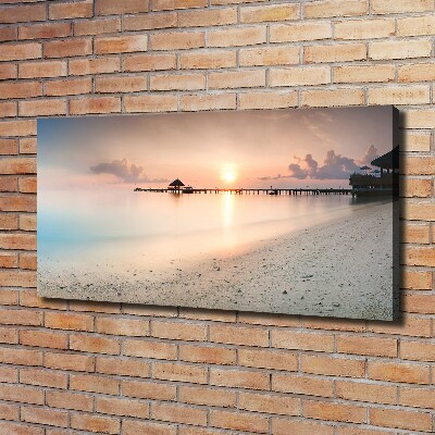 Foto quadro su tela Spiaggia delle Maldive