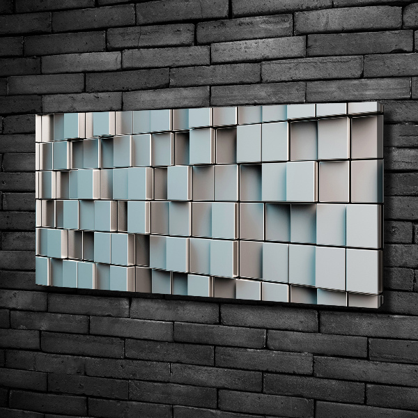 Quadro stampa su tela Muro di cubi
