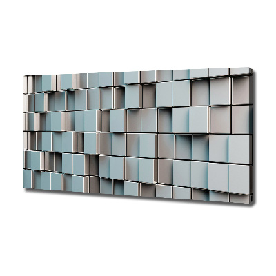 Quadro stampa su tela Muro di cubi
