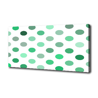 Foto quadro su tela Punti verdi