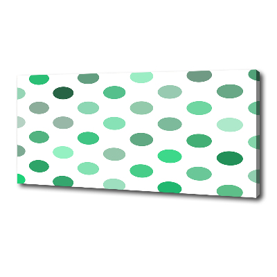 Foto quadro su tela Punti verdi