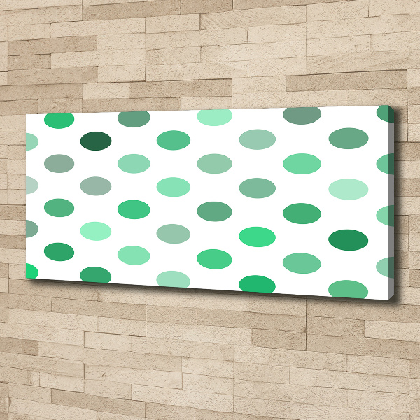Foto quadro su tela Punti verdi