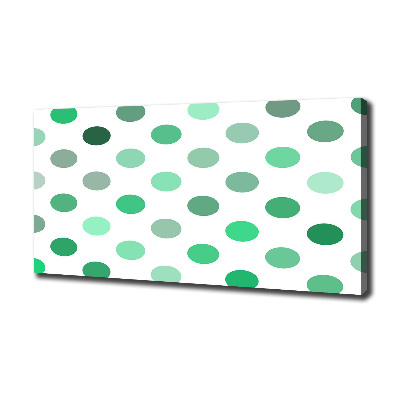 Foto quadro su tela Punti verdi