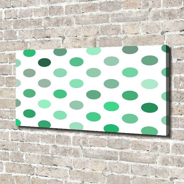 Foto quadro su tela Punti verdi