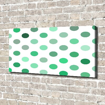 Foto quadro su tela Punti verdi