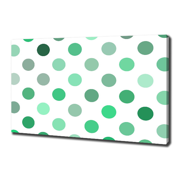 Foto quadro su tela Punti verdi