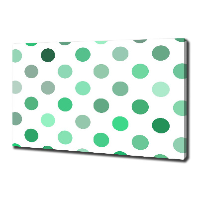 Foto quadro su tela Punti verdi