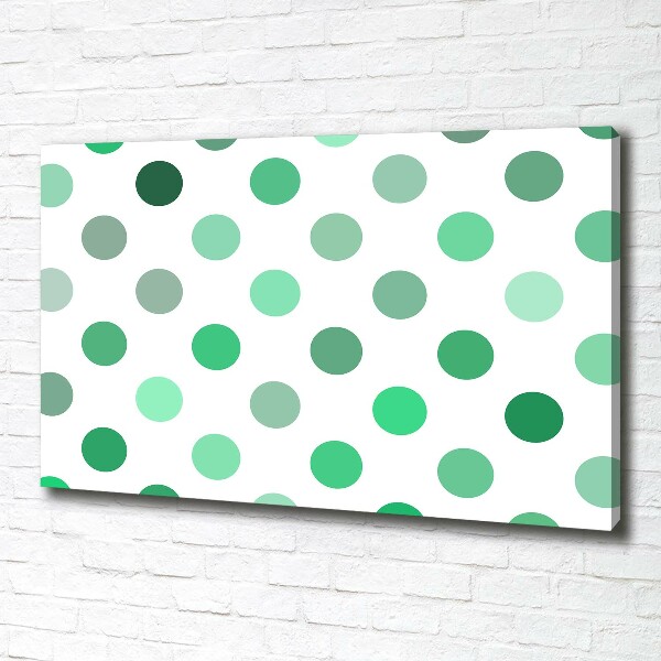 Foto quadro su tela Punti verdi