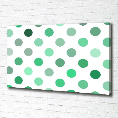 Foto quadro su tela Punti verdi