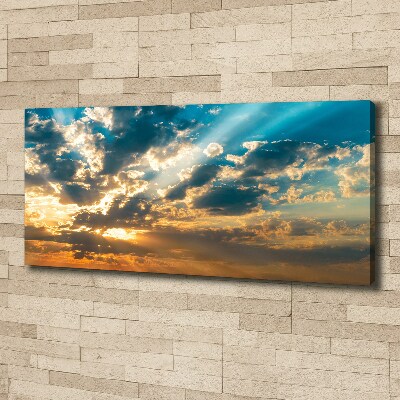 Foto quadro su tela Cielo al tramonto