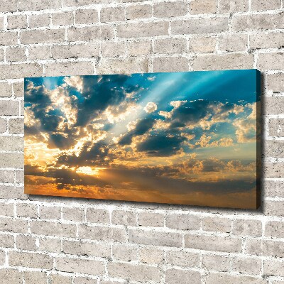 Foto quadro su tela Cielo al tramonto